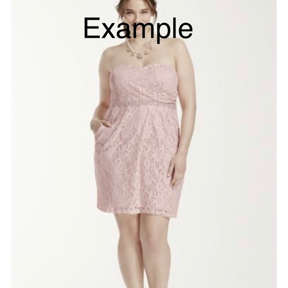 Strapless Lace Dress from David’s Bridal - Picture 3 of 3